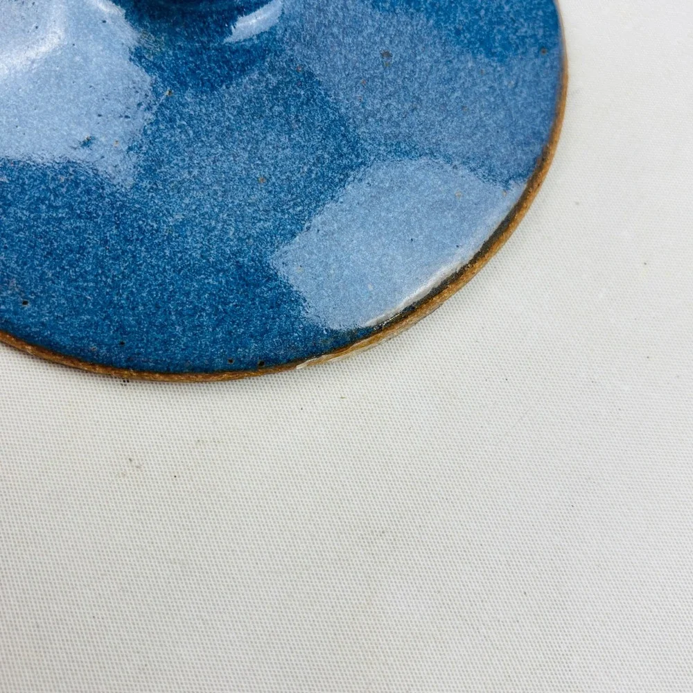 Down to Earth Pottery Canister Blue Stoneware My Grace Is Sufficient II Cor 12:9